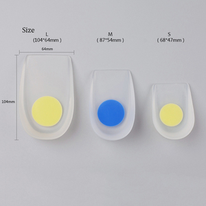 Solette in <span class=keywords><strong>Silicone</strong></span> di Grado Medicale con Supporto per Tallone e Punto Blu, Prezzo di Fabbrica e Servizio Superiore - Product Image 3