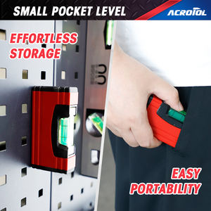 <span class=keywords><strong>Petit</strong></span> <span class=keywords><strong>niveau</strong></span> de poche magnétique, mini <span class=keywords><strong>niveau</strong></span> <span class=keywords><strong>à</strong></span> <span class=keywords><strong>bulle</strong></span> de haute précision avec un design léger de 88 g, utilisation portable pour le bricolage et professionnelle - Product Image 3