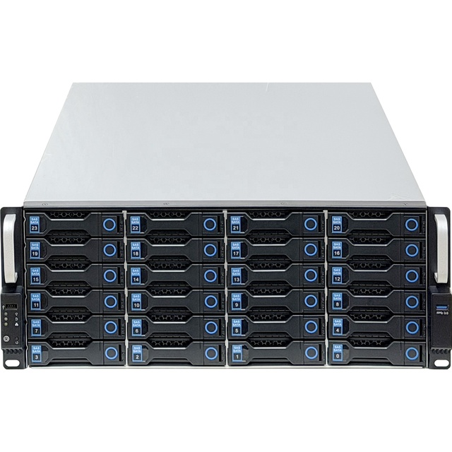 ZhenLoong LF24 Series Server case 4u 24 Bay Rackmount Hot Swap HDD SAS/SATA/U.2 NVMe 19"Inch Rack Storage Chassis with Backplane