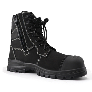 Bottes de travail imperméables de haute qualité avec semelle intermédiaire en Kevlar Anti-écrasement/anti-perforation Bottes de sécurité en cuir nubuck Chaussures d'extérieur - Product Image 1