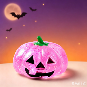 Juguete Antiestrés de Silicona con Forma de Calabaza de Halloween, con Purpurina, para Mayores de 14 Años - Product Image 2