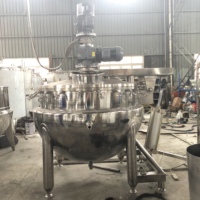 Huashang Custom RVS sausbereidingsmachine met hogesnelheidsmixer en stoomverwarming verticale mantelketel