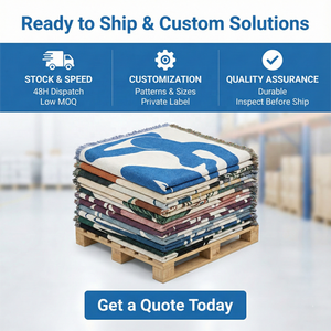 Coperta Decorativa Jacquard con Motivo Astratto Musa Blu, Pesante, Multiuso, Arredamento Moderno, Dimensioni e Logo Personalizzabili - Product Image 6