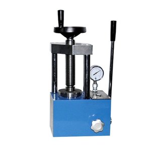 Machine d'essai de compression hydraulique ACG à commande manuelle avec manomètre pour l'analyse de la résistance des matériaux - Product Image 1