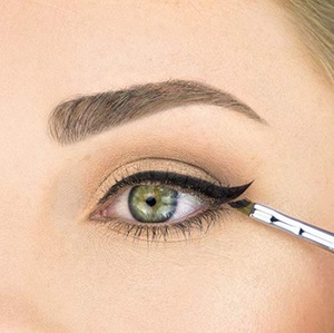 Pincel de <span class=keywords><strong>ojos</strong></span> con ángulo pequeño, delineador de precisión, delineador de cejas firme, pincel corrector de corte - Product Image 4