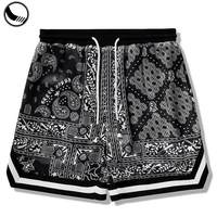Shorts de basket-ball unisexes en velours côtelé style rétro, amples et personnalisés pour femmes