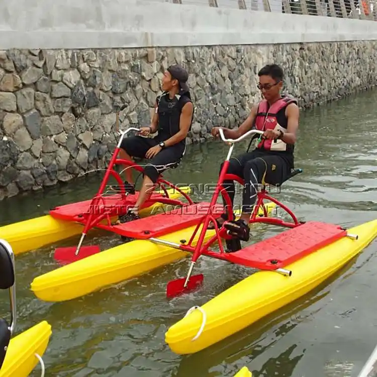 Wasserpedal Bike acuatica de pedal aufblasbares schwimmendes Wasserfahrrad