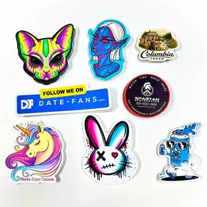 Étiquettes autocollantes personnalisées avec logo, impression résistante aux UV, imperméables, en vinyle PVC découpé, autocollants personnalisés - Product Image 2
