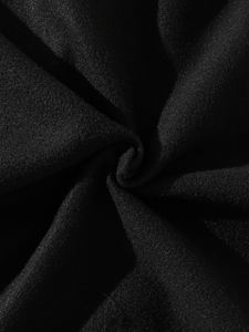 <span class=keywords><strong>Pull</strong></span>-over décontracté en <span class=keywords><strong>maille</strong></span> à manches longues avec cordon de serrage, imprimé respirant pour femmes, couleur unie, noir, pour l'hiver/le printemps - Product Image 6