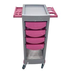 Carrito de peluquería profesional para estilistas, carrito de herramientas de alta gama para teñido en caliente, carrito de herramientas especial para salón de belleza, carrito con gabinete. - Product Image 1