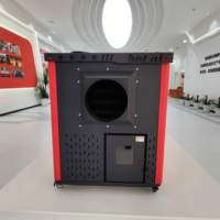 Fangran 500F - Chimenea de Pellets con Panel Táctil WiFi, Depósito de 60 kg, Independiente, Moderna, de Alta Eficiencia, Silenciosa para Interiores, OEM ODM