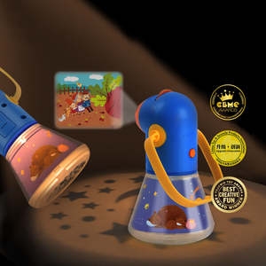 Proyector de linterna educativa Montessori Konig <span class=keywords><strong>para</strong></span> niños con juguete de libro de <span class=keywords><strong>cuentos</strong></span> <span class=keywords><strong>para</strong></span> bebés de 0 a 24 <span class=keywords><strong>meses</strong></span>, ayuda <span class=keywords><strong>para</strong></span> dormir de plástico - Product Image 3