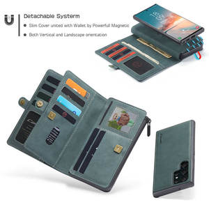 CaseMe-Funda de cuero <span class=keywords><strong>3</strong></span> en 1 para Samsung S22 ultra, carcasa magnética con tapa, desmontable, para teléfono Galaxy S22 ultra - Product Image 3