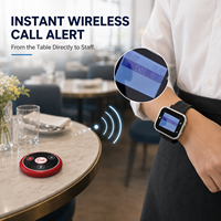 Système d'appel sans fil pour restaurant 433,92 MHz avec récepteur d'appel pour serveur et boutons d'appel, de facturation, d'annulation de commande pour café, hôtel, bar