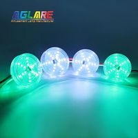 Aglare Decorations 60MM Lumière LED RGB Automatique pour Fêtes Foraines, Étanche AC24V, pour Extérieur