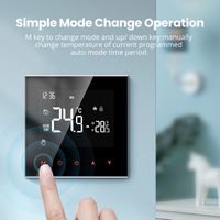 Thermostat numérique LCD Larkkey, interrupteur de contrôle de la température, contrôleur programmable de chauffage par le sol