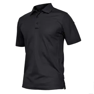 A corrida personalizada do polo do elevado desempenho personalizou os homens do golfe do poliéster do logotipo Camisas Polo Dry-Fit