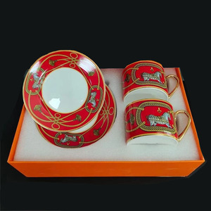 Juego de tazas y platillos de té de marca Horse de lujo más vendido, gran oferta de fábrica, colección exclusiva en caja de regalo - Product Image 4