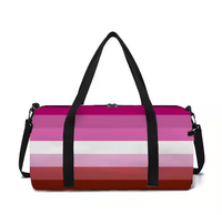 Sac de sport personnalisé arc-en-ciel de la fierté lesbienne pour femme homme voyage sport sac de sport avec impression personnalisée sac de voyage