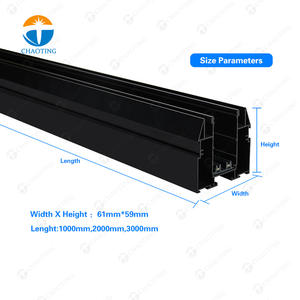 Nouveau Design d'intérieur 220V Smart Tuya Wifi 25Mm 2 fils projecteur linéaire lampe à large faisceau Led magnétique Rail lumière pour plafond extensible - Product Image 5