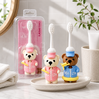 Brosse à dents manuelle ergonomique légère pour enfants, en plastique PBT souple, sans BPA, pour soins dentaires à domicile – Meilleure vente