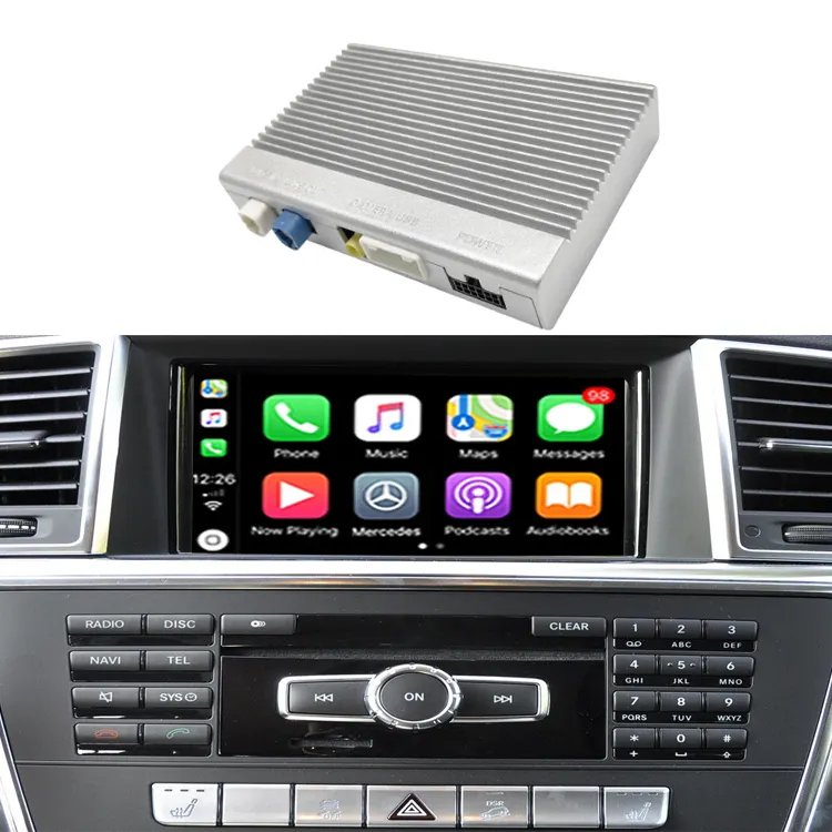Road Top Wireless Android Auto Spiegel verbindung Apple Carplay Video Radio Schnitts telle für Mercedes Benz ML GL W166 X166 2012-2015