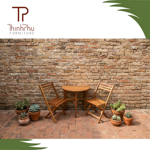 Wholesale Solid Wood Furniture Set Coffee <b>Table</b> Chairs for Home <b>Bar</b> Restaurant Hotel Coffee Shop Garden Use Made in Vietnam - Product Image 3