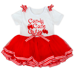 Customization Christmas Candy Cane Infant Girl Clothing Ballet <b>Tutu</b> Dress Beautiful Ballet Skirts Dancewear - Product Image 2