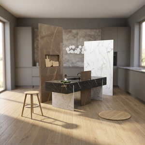 Dalles de pierre frittée en céramique de grande taille 1200x2400mm Calacatta Blanc pour projets d'aménagement intérieur de maisons et d'hôtels de luxe - Product Image 6