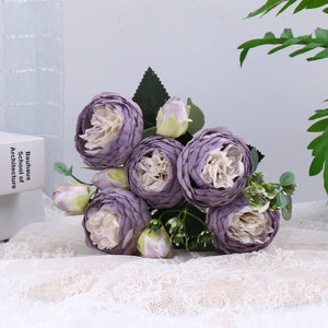 Modern Brilliantart - Ramos de Rosas Artificiales <span class=keywords><strong>Ross</strong></span> Stem de 26 Pulgadas, 2 Capullos de Flor, Tela/Plástico/Alambre de Hierro de Alta Calidad, Larga Duración - Product Image 2
