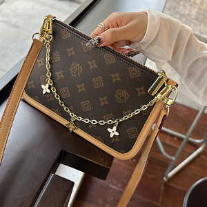 Luxury Designer Inspired Monogram Canvas Chain Crossbody Shoulder Bag Women Messenger Bag - Product Image 6