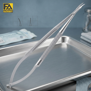 Porte-aiguille courbé Najmmy en acier inoxydable, forceps chirurgical manuel, instrument de chirurgie générale, certifié CE Classe I - Product Image 3