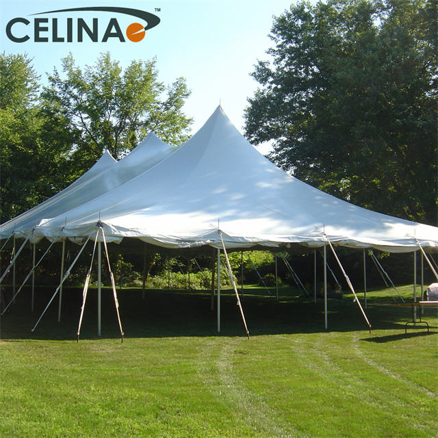 Big Pole Outdoor 500 People Large Tent for Events White Pvc Trade Show Tent  White Marquee 40 ft X 80ft (12 m X 24m)