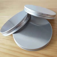 Couvre-bocal en métal aluminium noir argenté or 56 mm 70 mm 89 mm pour bocal en verre