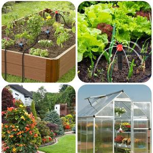 Sistema de riego por goteo con tubería de 1/2 pulgada, fácil de instalar, para jardín, patio, plantas en maceta y flores - Product Image 2