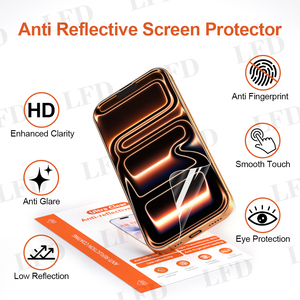 Lfd 01 9H chống phản chiếu (AR) chống vân tay (AF) chống chói (Ag) 2.5D kính bảo vệ màn hình cho 11 12 13 14 15 16 - Product Image 4