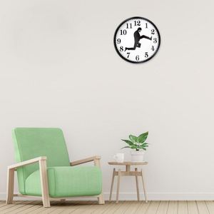 Britse Komedie Geïnspireerde Bediening Van Gekke Wandeling Wandklok Komiek Home Decor Nieuwigheid Muur Horloge Grappig Lopende Stille Klok - Product Image 4