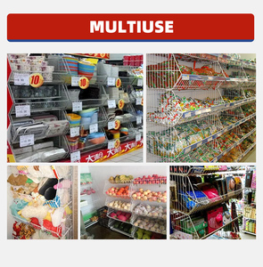 <span class=keywords><strong>Étagère</strong></span>s de supermarché en treillis métallique robuste avec séparateurs, capacité de <span class=keywords><strong>charge</strong></span> de 40 kg - Product Image 4