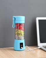 Mini-mixeur portable USB rechargeable 380 ml avec interrupteur de sécurité 6S pour étudiants – Idéal pour les fruits