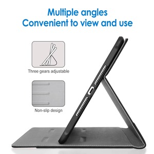 Pour étui pour tablette en cuir Pu veille/réveil automatique Laudtec pour iPad 9e et 10e génération support multi-angle et porte-crayon PBK325 - Product Image 5