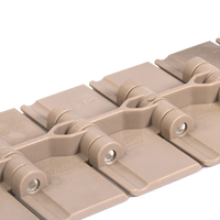 Chaîne de convoyeur en plastique Hongsbelt HS-820-K325, chaîne supérieure pour tapis roulant à lattes