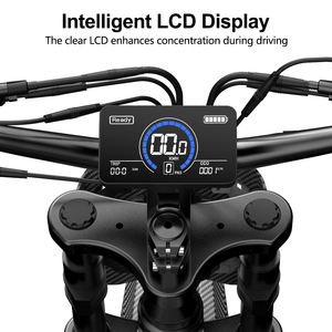 Nouveau modèle de vélo électrique tout-terrain QMwheel V20 Cross, meilleur prix, frein hydraulique 17 pouces, vélo électrique tout-terrain pour adultes, Bicicleta Eletrica - Product Image 3