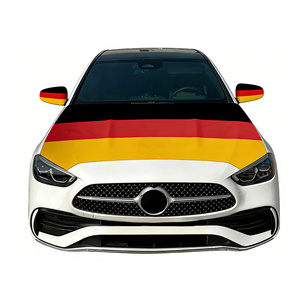 Funda <span class=keywords><strong>para</strong></span> Capó de Coche <span class=keywords><strong>con</strong></span> Bandera de 115x155cm, Elástica, Personalizable, de Spandex, <span class=keywords><strong>con</strong></span> Cubierta <span class=keywords><strong>para</strong></span> Espejo Retrovisor - Product Image 4