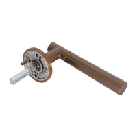 Poignée de porte solide décagonale minimaliste en acier inoxydable 304 testée sur 100 000 cycles, anti-traces de doigts, finition cuivre antique, pour porte de chambre