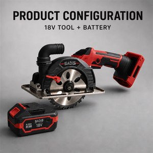 Scie compacte ODM personnalisée 20V à une main, 10800 tr/min, profondeur de coupe du bois 40 mm, pour la vente au détail d'outils électriques (corps de l'outil uniquement) - Product Image 5