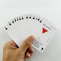 Vente en gros de cartes à jouer personnalisées de haute qualité Ensemble de cartes à jouer au poker avec logo personnalisé