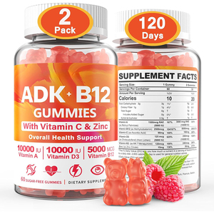 Gomitas Sin Gluten con Calcio, Magnesio, Zinc, Vitaminas D3, B12, K2, <span class=keywords><strong>K3</strong></span> para Apoyo Muscular, Suministro a Granel - Product Image 1