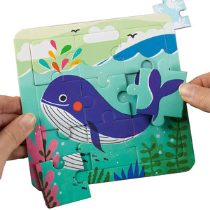 Rompecabezas de cartón de educación temprana para niños de 0 a 6 años, imagen de lectura en chino e inglés y tarjeta de alfabetización de objetos - Product Image 4