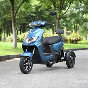 2022 Custom Dual 60V 1000W Motor Triciclo Adultos 12 Pulgadas Eléctrica 3 Ruedas Motocicleta con 2 Asientos Abiertos para 80kg Certificado CE - Product Image 6