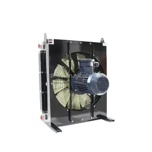 Plate fin hydraulic oil heat exchanger FB700 FB800 FB900 air cooled oil cooler fan aluminum radiator